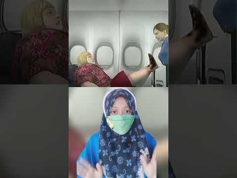 Naruh Kaki Busuk Di Kursi sampai Di turunin dari pesawat |Mv #shorts