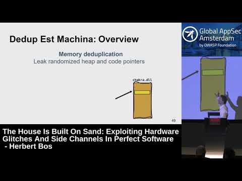 Exploiting Hardware Glitches And Side Channels In Perfect Software - Herbert Bos