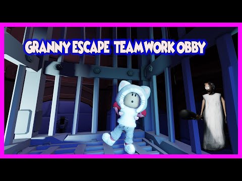 TAKIM ÇALIŞMASI YAPARAK GRANNY'DEN KAÇIYORUZ !!! | ROBLOX TEAM GRANNY ESCAPE! (TEAMWORK OBBY)