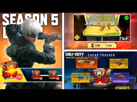 NEW Season 5 Leaks! Secret Caches Update + FREE Collab Rewards + FREE Legendary & more! CODM