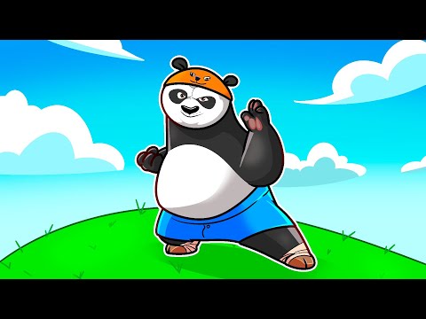 Sobreviví 100 DÍAS siendo KUNG FU PANDA en Minecraft