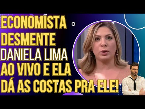 MALCRIADA: Economista desmente Daniela Lima ao vivo, ela se irrita e vira de costas para ele!