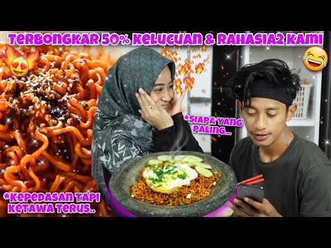 TES KEJUJURAN SUAMI ISTRI SAMBIL MAKAN SAMYANG