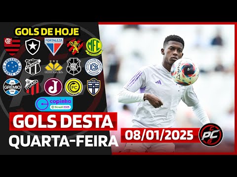 ⚽️ TODOS OS GOLS DESTA QUARTA 08/01/2025 GOLS DA COPINHA, COPA DO NORDESTE,GOLS DE HOJE, GOLS DO DIA