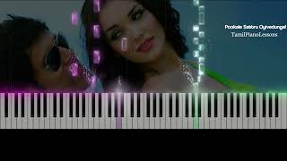 Pookale Sattru Oyivedungal - Piano Tutorial | Synthesia Video | AR Rahman | I movie Song
