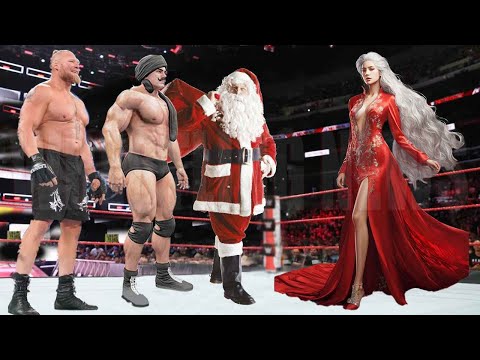 Red She Hulk vs Dara Singh Brock Lesnar Santa Claus Match