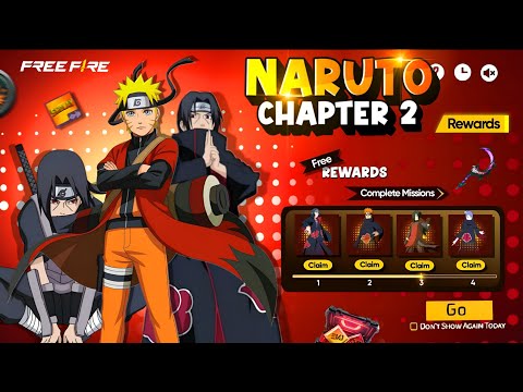 Naruto Chapter 2 Event 2025🔥 - Naruto Event Free Rewards | Free Fire New Event | Today New Event