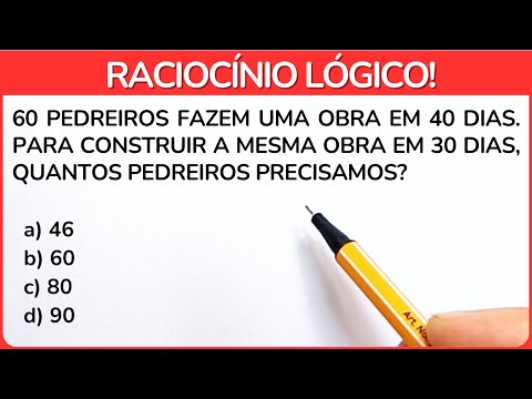 3 QUESTÕES DE RACIOCÍNIO LÓGICO! Consegue resolver essa?