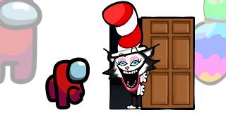 Mini Crewmate Kills The Cat in the Hat (Analog Horror) Characters | Among Us