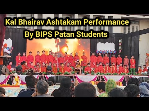 Kal Bhairav Ashtakam Performance By BIPS Patan Students | Shiv Vandna By Students Live