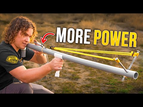 INSANE Projectile Power: DIY Crossbow-Slingshot