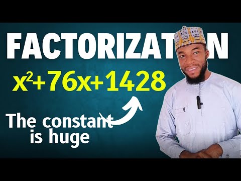 How to factor quadratic expression when the constant is HUGE