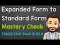 Expanded Form to Standard Form Mastery Check