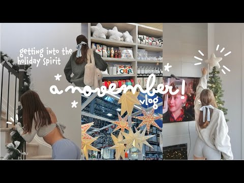 a november vlog 🌲🛒 getting into the holiday spirit!! shopping & decorating