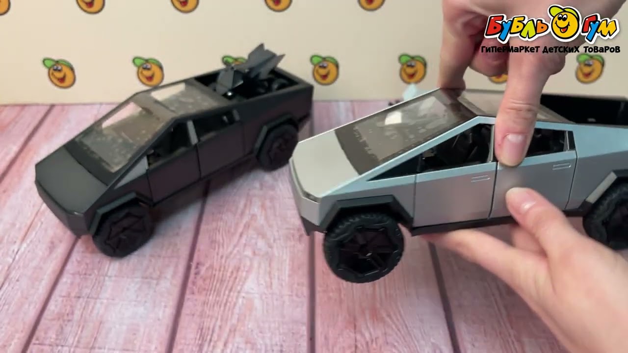 Модель Lanson Toys Tesla Cybertruck 1:24 22см с 6лет - видео