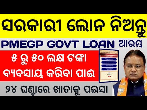 PMEGP Loan Apply , Business Loan Govt scheme , Loan in Odisha , instant PMEGP ସରକାରି ଲୋନ୍ ଆବେଦନ