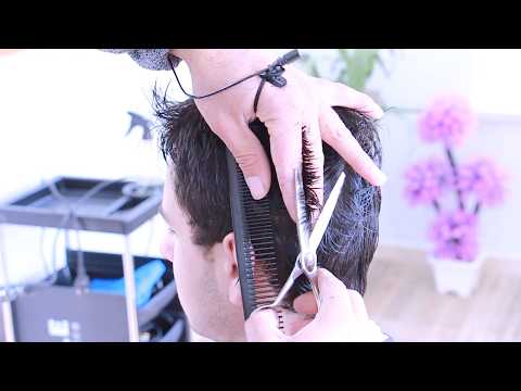 Asmr Barber-Relaxing men's haircut with scissors sound