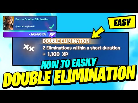 How to EASILY Earn a Double Elimination - Fortnite Pirate Of the Caribbeans Code Four Quest