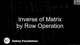 Inverse of Matrix by Row Operation
