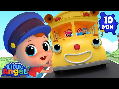 Wheels On The Baby Bus! | BABY JOHN™ Playtime Kids Songs & Nursery Rhymes | Little Angel