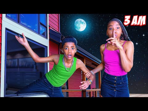 SNEAKING OUT OF THE HOUSE AT 3AM!! *GONE WRONG*