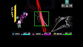 Deltarune - Knight "Sans" attack with X and no HoldBreath