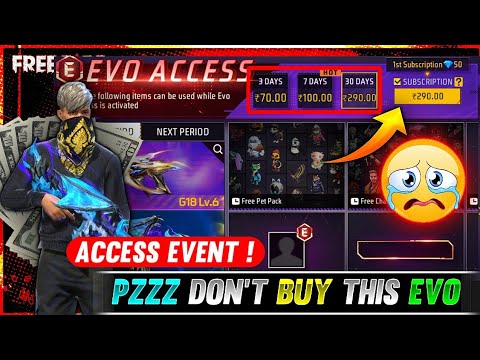 Plzz Don't Buy This Evo Access Event ! | This Event Only Waste Your Money 🤑 | Free Fire Max 🔥