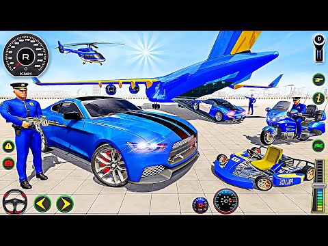 US Police Plane Transporter Game 3D - City Rescue Car and Truck Driving | Android Gameplay