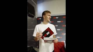 COOPER FLAGG REACTS TO NBA2K26 RATING 🤯 #basketball #new #shorts