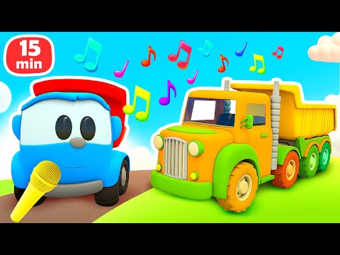 Songs for kids about street vehicles, cars and bis trucks with Leo the truck!