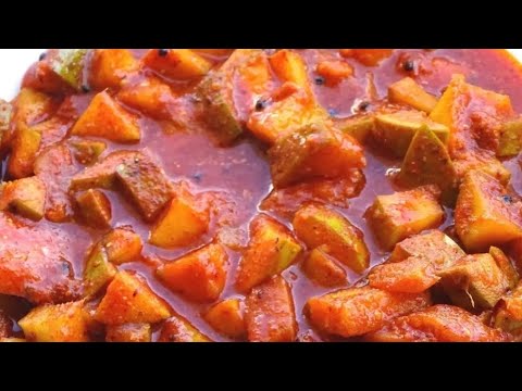 നാടൻ രീതിയിൽ മാങ്ങ അച്ചാർ/kerala Mango pickle/nadan manga achar/Easy mango pickle