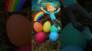 🔴🟠🟢 Learn COLORS with REAL DINOSAUR EGGS🤪! #shorts