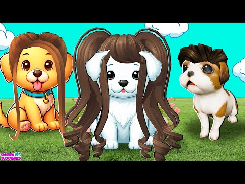 A FAMÍLIA BLOXGAMES VIROU CACHORRINHO NO ROBLOX!! PET PARTY 🎉