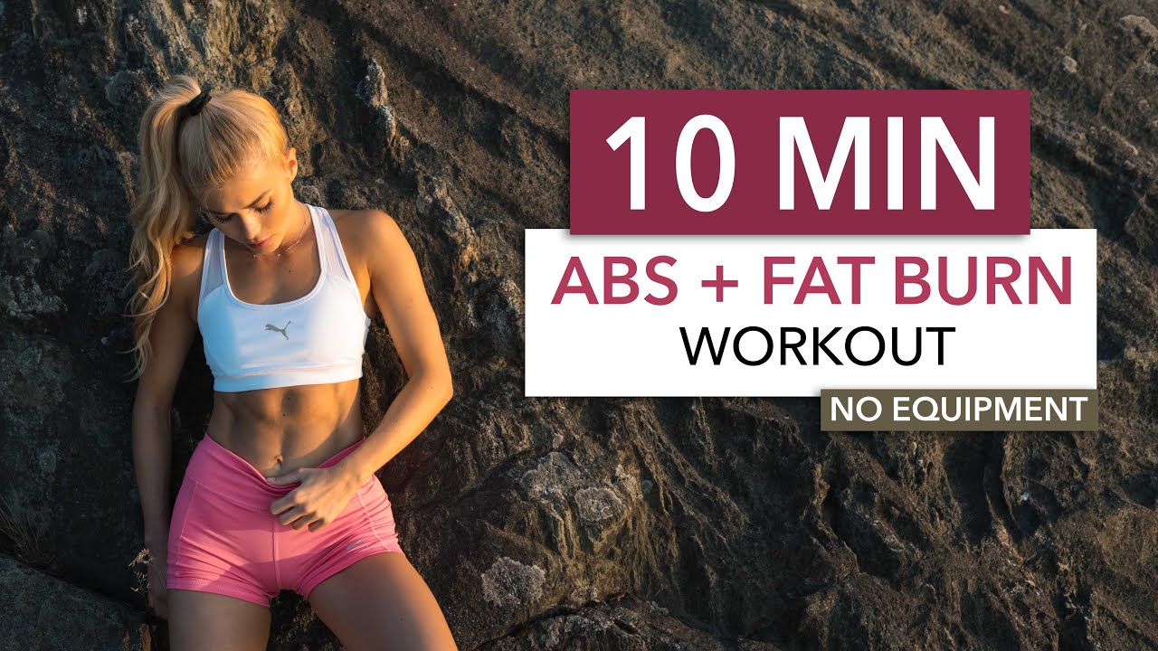 10 MIN ABS + FAT BURN - Floor Edition / burn fat to see the abs you train - Pamela Reif