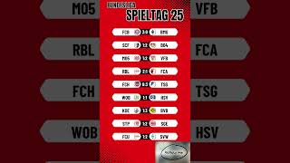 25. Spieltag der 1 Bundesliga meine Ergebnistipps