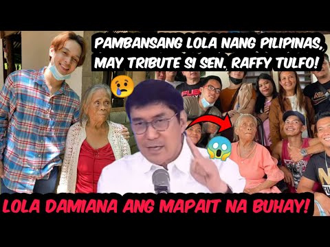 LOLA DAMIANA umabot na sa RAFFY TULFO ang kwento NG MAPAIT na BUHAY NYA! PUMANAW man pero may sinabi