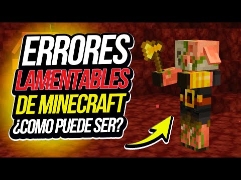 Los LAMENTABLES errores de Minecraft (que podrían solucionarse en días)