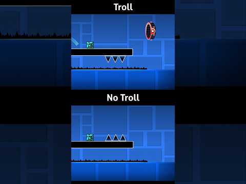 You've Been Trolled: Troll vs No Troll (Geometry Dash)