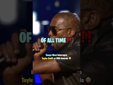 When Kanye Interrupted Taylor Swift 😳