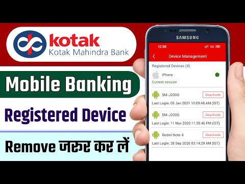 How to Deactivate Registered Devices in Kotak Mahindra Bank Mobile Banking | @HumsafarTech