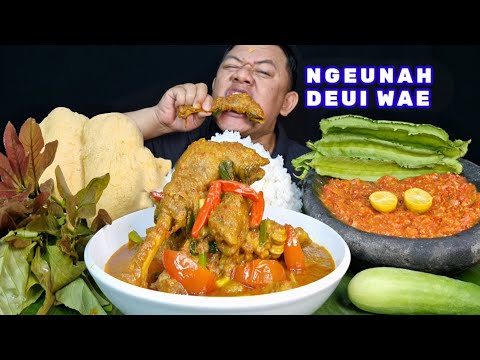 ENAK PISAN ⁉️ MAKAN TENGKLENG KAMBING LALAPAN RASAMALA MENTAH SAMBEL TERASI