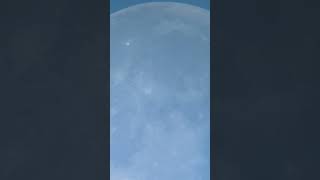 White Moon in a Blue Sky #moon #space #nightsky #astronomy #luna #fullmoon #planet #moonshorts