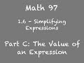Evaluating Expressions and Operations