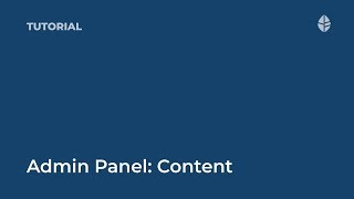 Training | Admin Panel: Content Logo