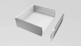Lineabox Easy Front panel for internal drawer Assembly available heights and finishes