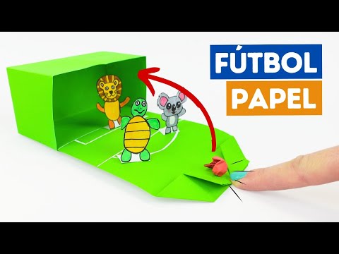 ⚽ Cómo hacer Juego de futbol de papel - Fútbol de Origami