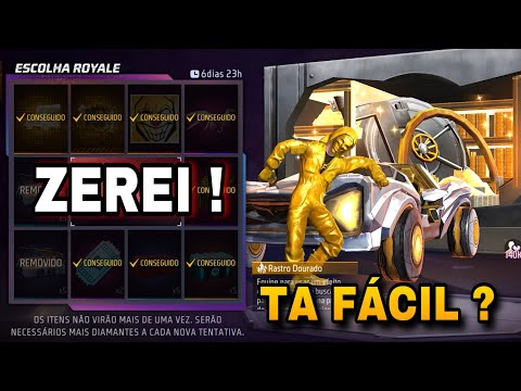 PEGANDO A ANIMAÇÃO DE ENTRADA E A PAREDE DE GEL DO TOP CRIMINAL DOURADO NO FF, EVENTO ESCOLHA ROYALE