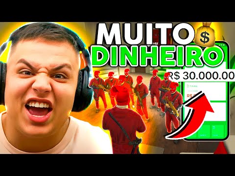 O MAIOR ROUBO A BANCO com MINHA GANGUE no GTA RP! (Paulinho o LOKO)