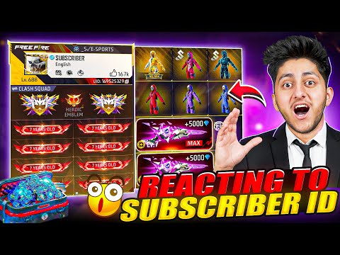 Reacting To Subscribers Expensive Id 1 crore + Collection *Shocking* - Garena Free Fire