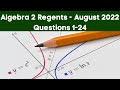Algebra 2 Regents August 2022: Key Concepts and Solutions